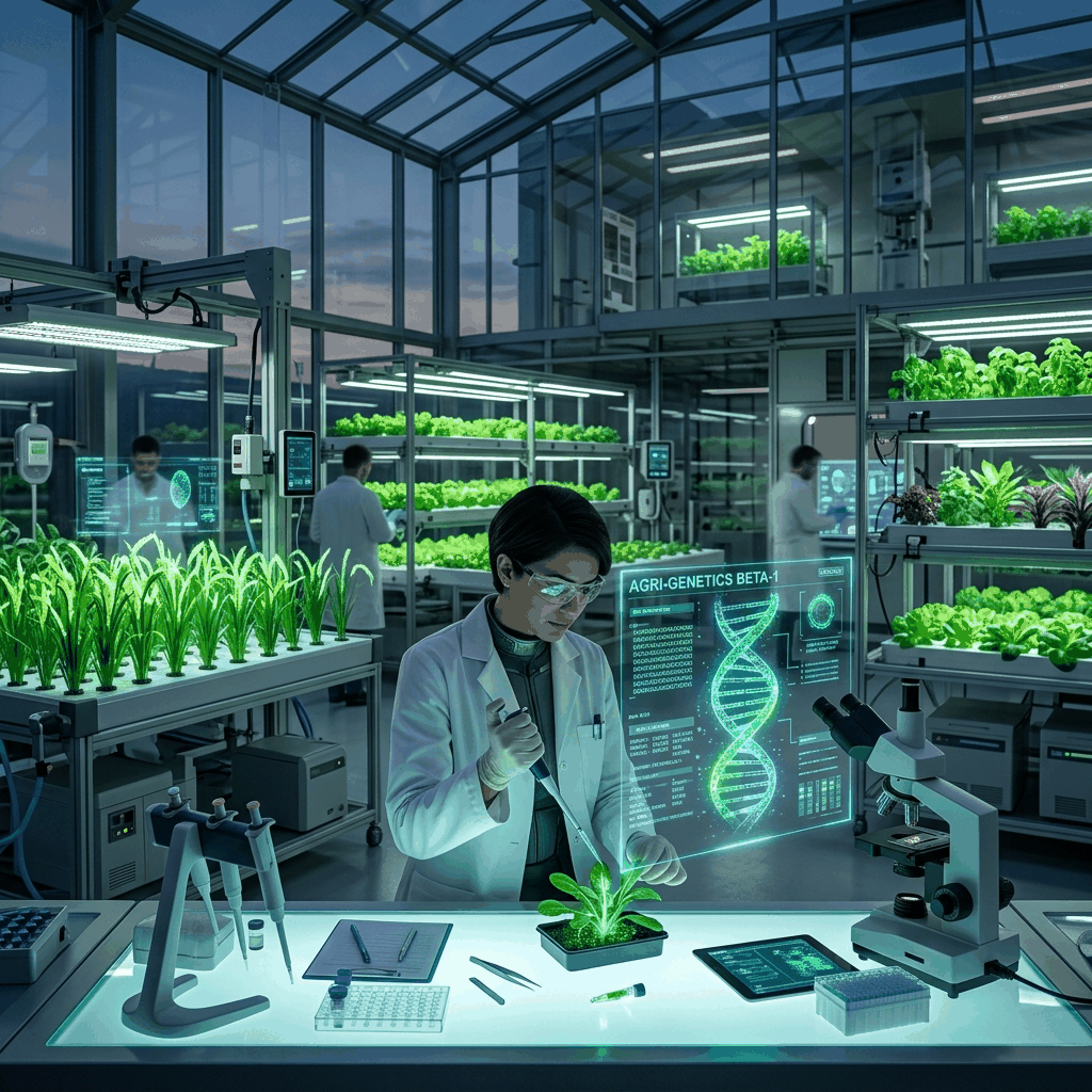 Futuristic Agricultural Lab