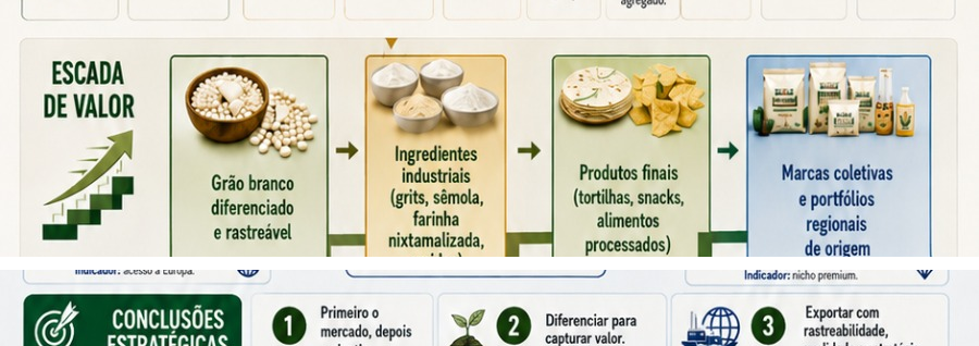 Figura 3: Proposta da futura rede mexicana de comercialização de milho branco e agregação de valor.